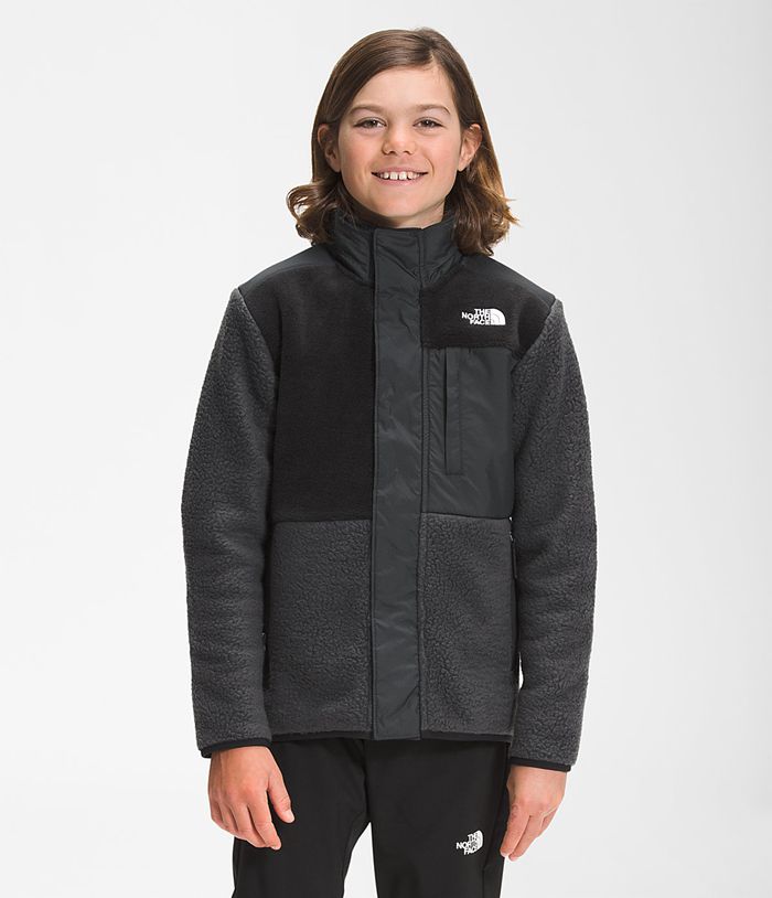 The North Face Jacket Forrest Mixed-Media Dark Grey - Boys - Thailand DFAPC-8035